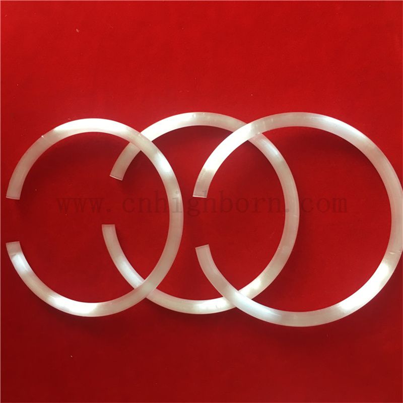 Настройка C формы непрозрачной матовой кварцевой стеклянной трубки