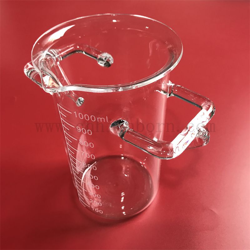 Теплостойкость настраиваемого плавного стакана с помощью Quartz Test с ручками с ручками