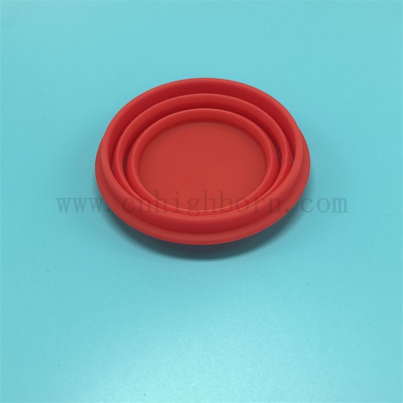 Индивидуальный пищевой класс Портативный силиконовый резиновый складной чаша для питомца контейнер для кормления питомника.