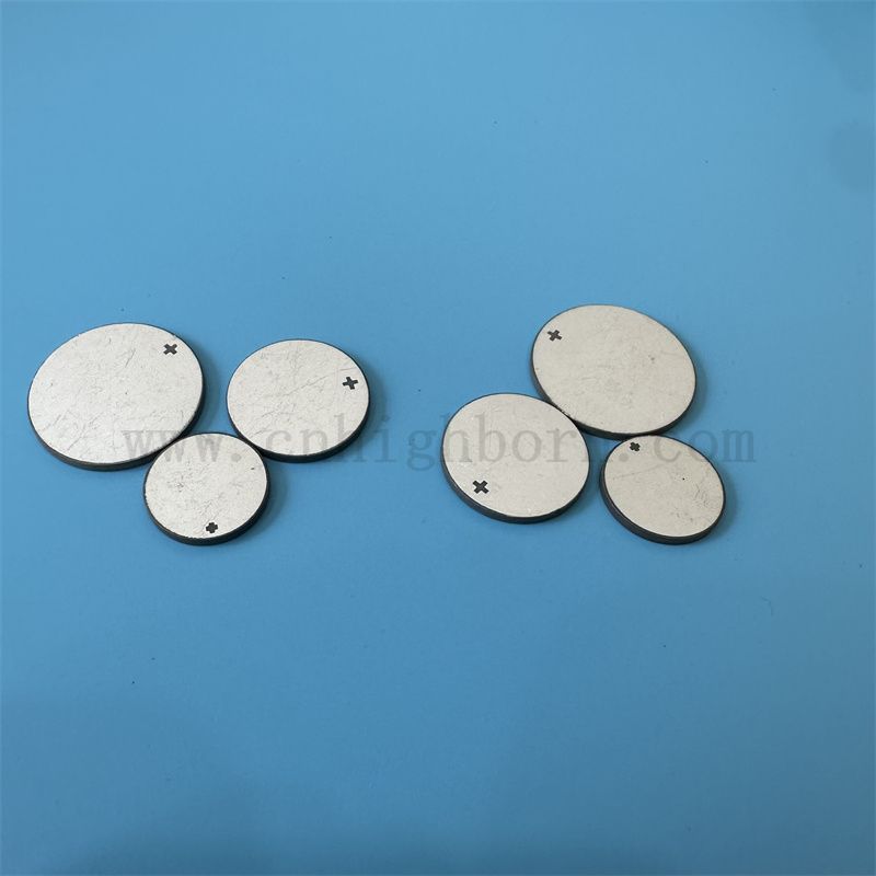 Пьезоэлектрическая керамическая ультразвуковая красота пластина двусторонняя керамическая диск с электродом