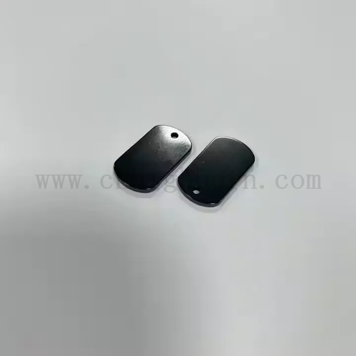 Индивидуальная черная цирконная тарелка полированная керамическая кусок Zro2