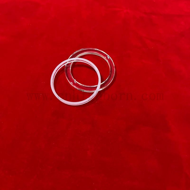 Высококачественный чистый шлифовальный кварцевый фланец, чтобы показать настройку