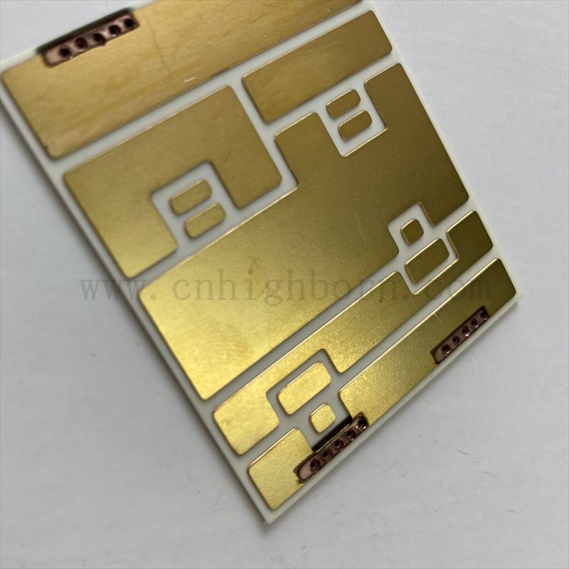 Индивидуальное изготовленное медное покрытие Au Metallized Ceramic DBC DPC 96% алюминия Aln Ceramic Substrate