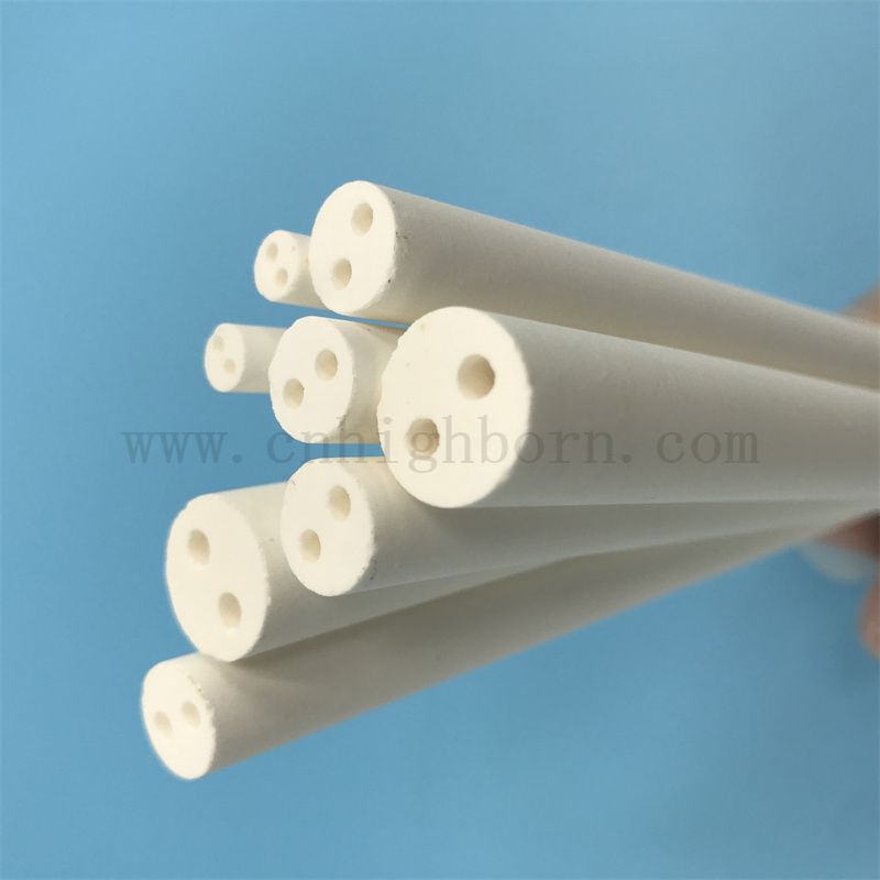 2-луновая трубка MGO 99% керамическая изолирующая трубка с оксидом магния