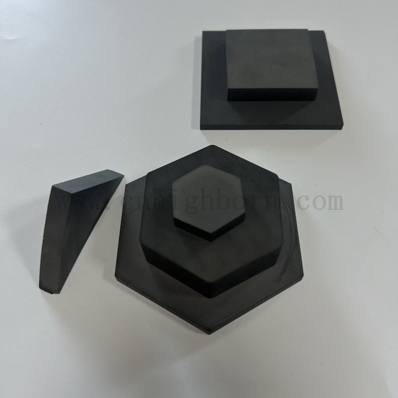 Индивидуальная высокая твердость карбида карбида шестиугольной защиты B4C Керамическая пластина