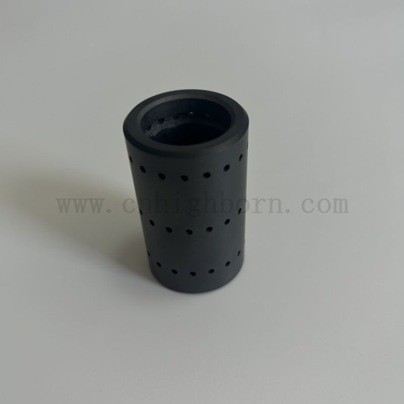 Индивидуальные керамические трубки SIC керамической трубки с отверстиями с отверстиями