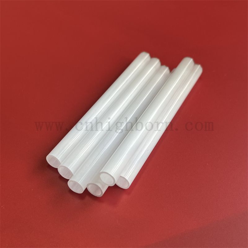 Индивидуальный размер молочный кварцевый кварцевый стеклянная трубка непрозрачная кварцевая труба