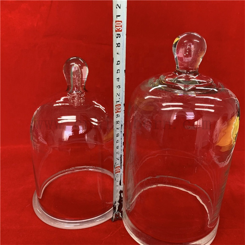 Высокая чистота прозрачная боросиликатная стеклянная крышка для колокольчика