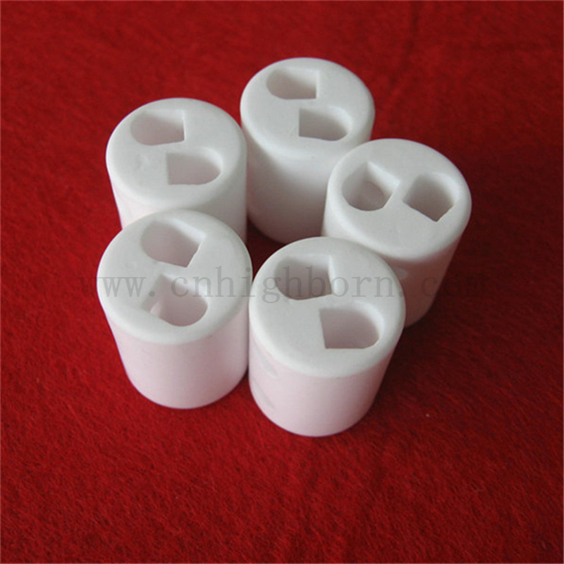 Нерегулярное глиноземное цилиндр индивидуально Al2O3 Керамическая стержня специальная трубка