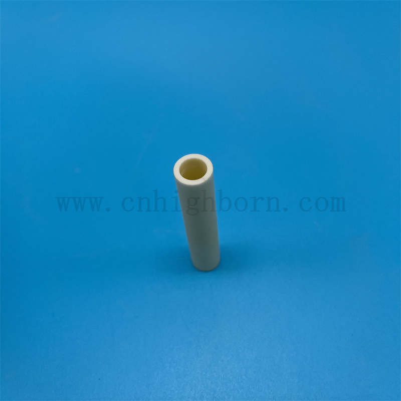 Износостойчивость Al2O3 Армическая керамическая пряжа направляющая трубка Текстильная керамическая труба