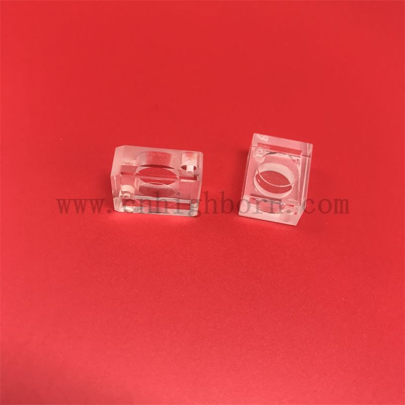 Лабораторные исследования Quartz Instruments Полумикрометровый флуорометр УФ-кварцевый стеклянный кювета