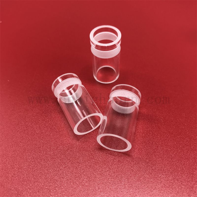 Теплостойкость индивидуальная прозрачная кварцевая стеклянная трубка с лазерными буровыми отверстиями