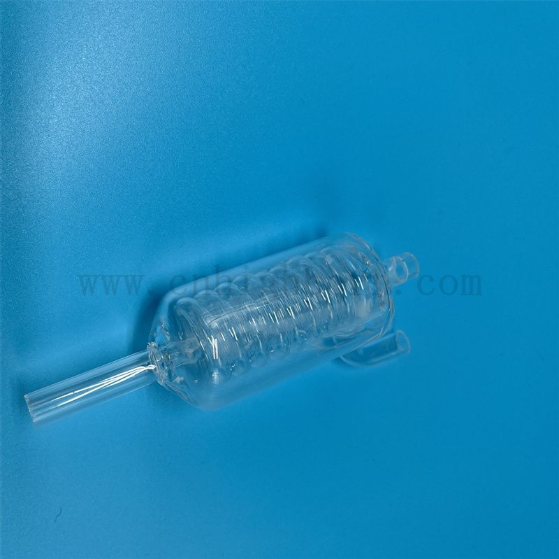 Настройка высокая температурная сопротивление прозрачная кварцевая стеклянная трубка прозрачная плавленое стекло из кремнезема