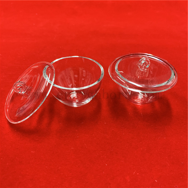 Индивидуальный прозрачный слитый кремный кварцевый стеклянный тиг с крышкой
