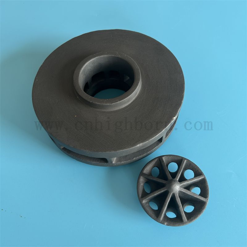 Изолятор кремниевой карбид нерегулярная часть реакция спеченная керамический блок SIC SIC