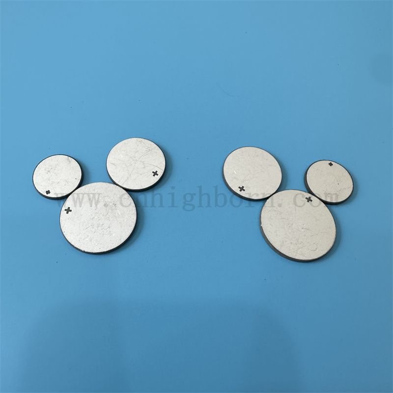 Пьезоэлектрическая керамическая ультразвуковая красота пластина двусторонняя керамическая диск с электродом