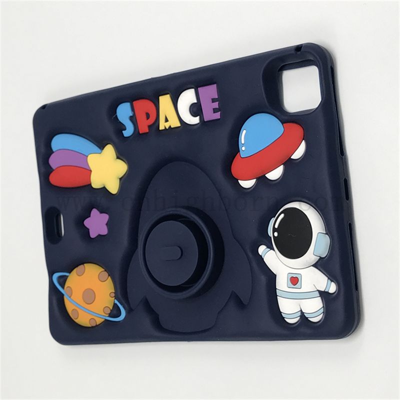 Заводская оптовая 3D Силиконовая резиновая резина Симпатичная мультипликационная таблетка защитная крышка для iPad Силиконовый резиновый резин