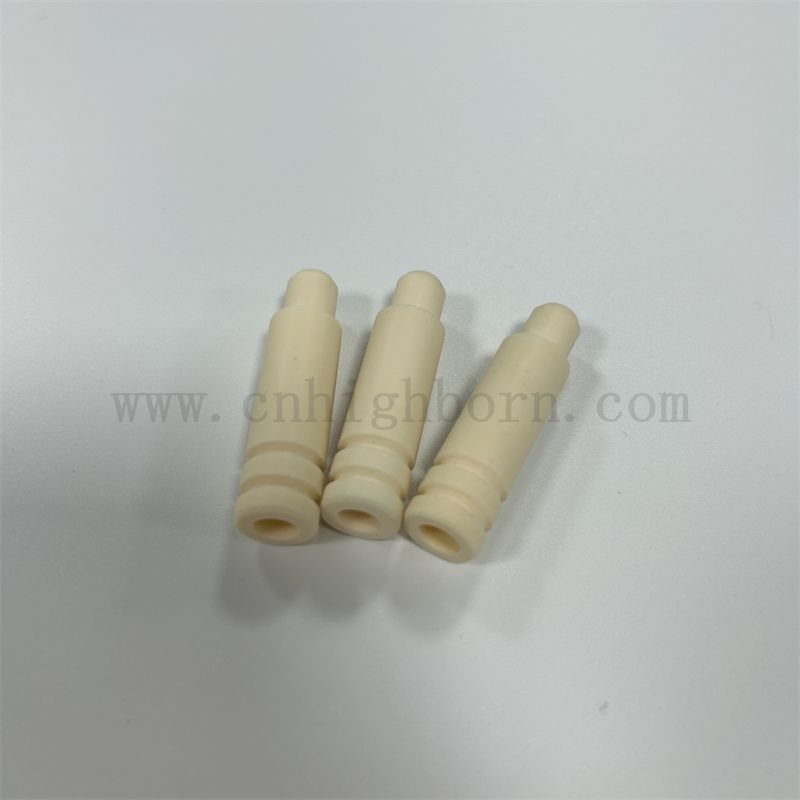 Электрическая изоляционная точность 99 фарфоровой фарфоровой фарфор Al2O3 Керамическая трубка с шагом