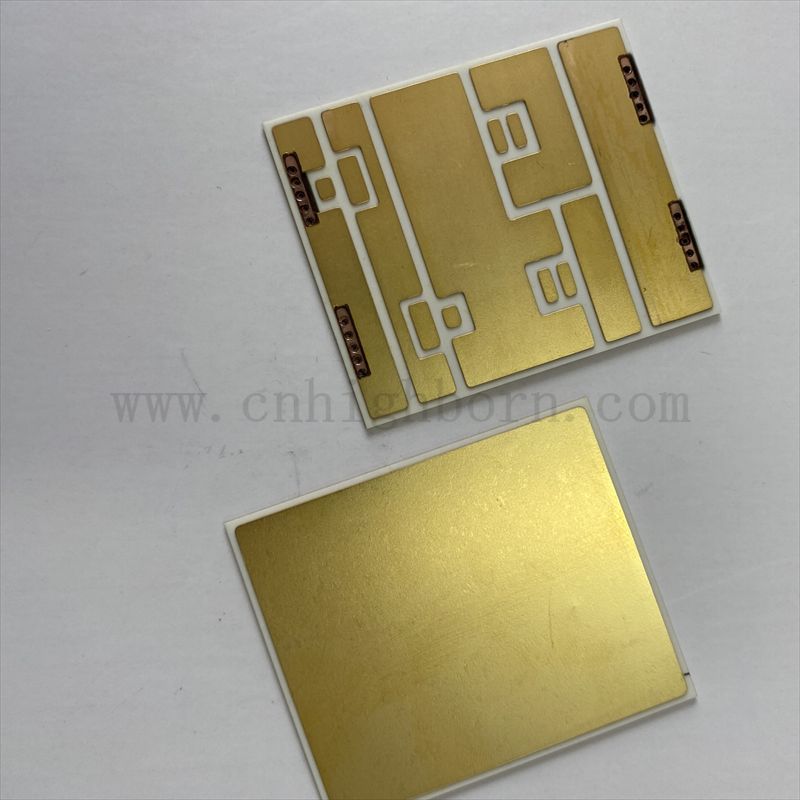 Индивидуальное изготовленное медное покрытие Au Metallized Ceramic DBC DPC 96% алюминия Aln Ceramic Substrate