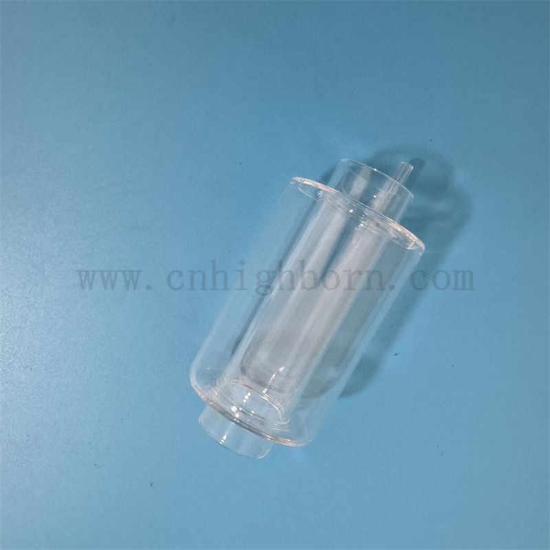 Тепло и коррозионная индивидуальная двойная прозрачная стеклянная трубка кварцевой