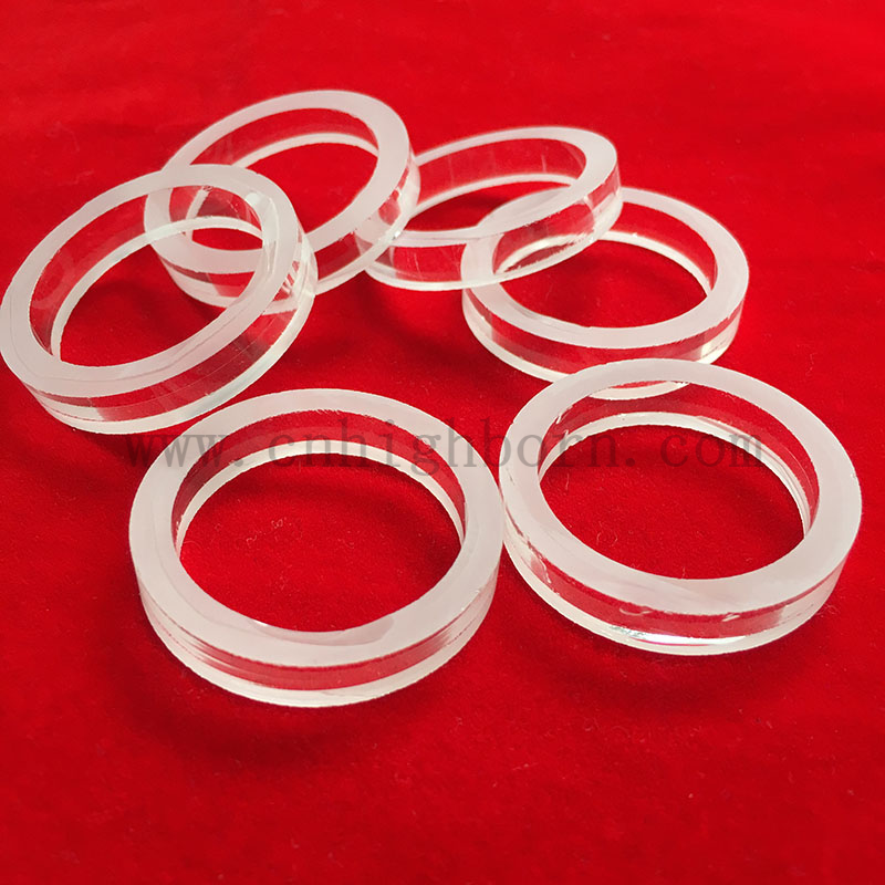 прозрачный кварцевый фланец