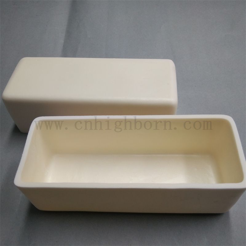 Высокая температура, устойчивая к Al2O3 керамическое сгорание, лодка глинория фарфоровое плавление