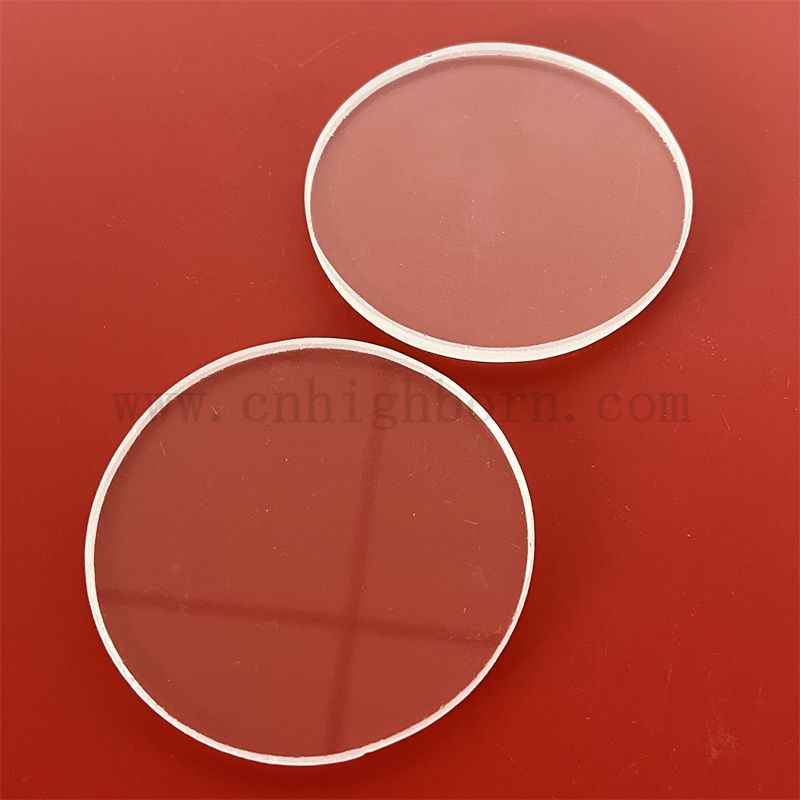 Высокая чистота прозрачная циркула Силикастная стеклянная панель круглый кварцевый диск