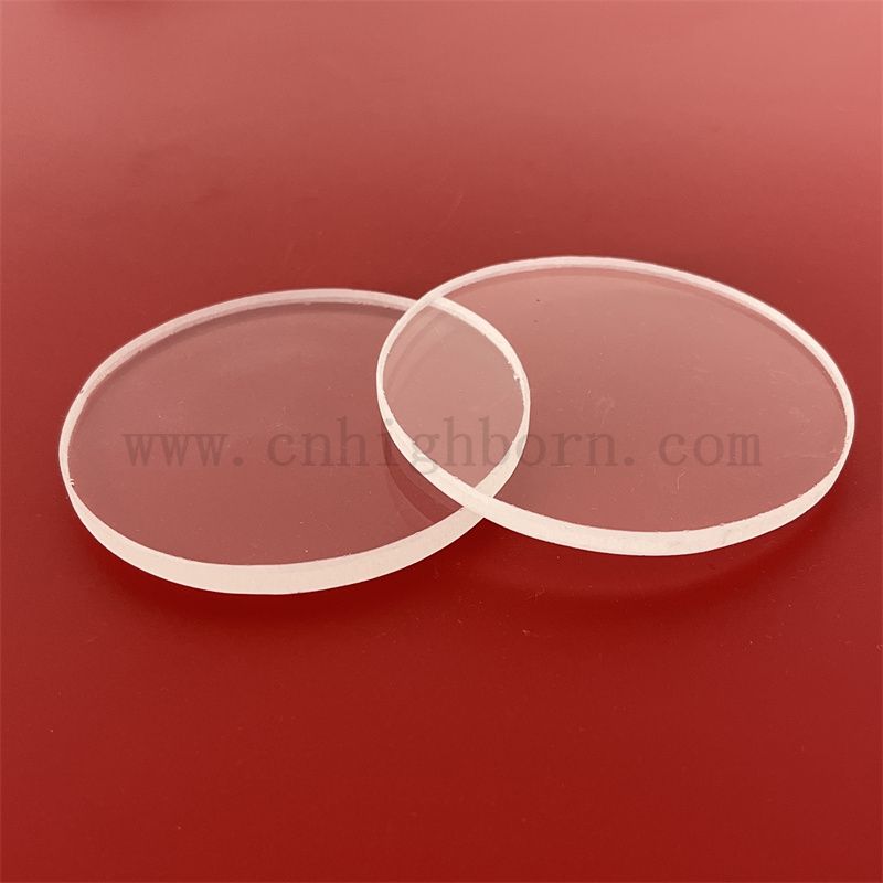 Высокая чистота прозрачная циркула Силикастная стеклянная панель круглый кварцевый диск