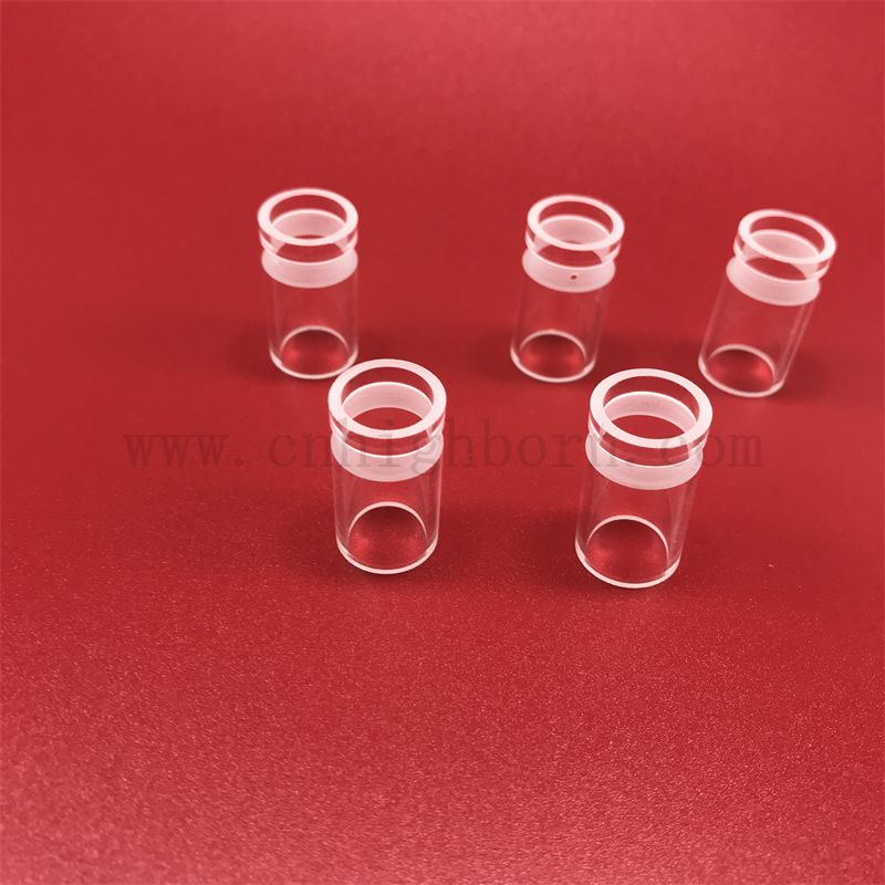 Теплостойкость индивидуальная прозрачная кварцевая стеклянная трубка с лазерными буровыми отверстиями