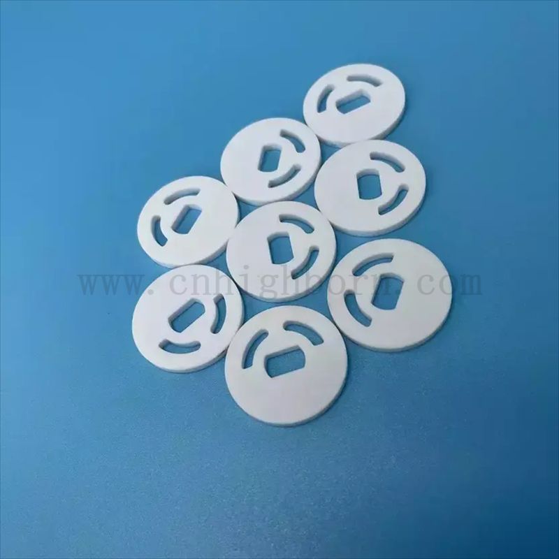 Износостойкий керамический изоляционный диск из круглой пластины из глинозема Ал2О3