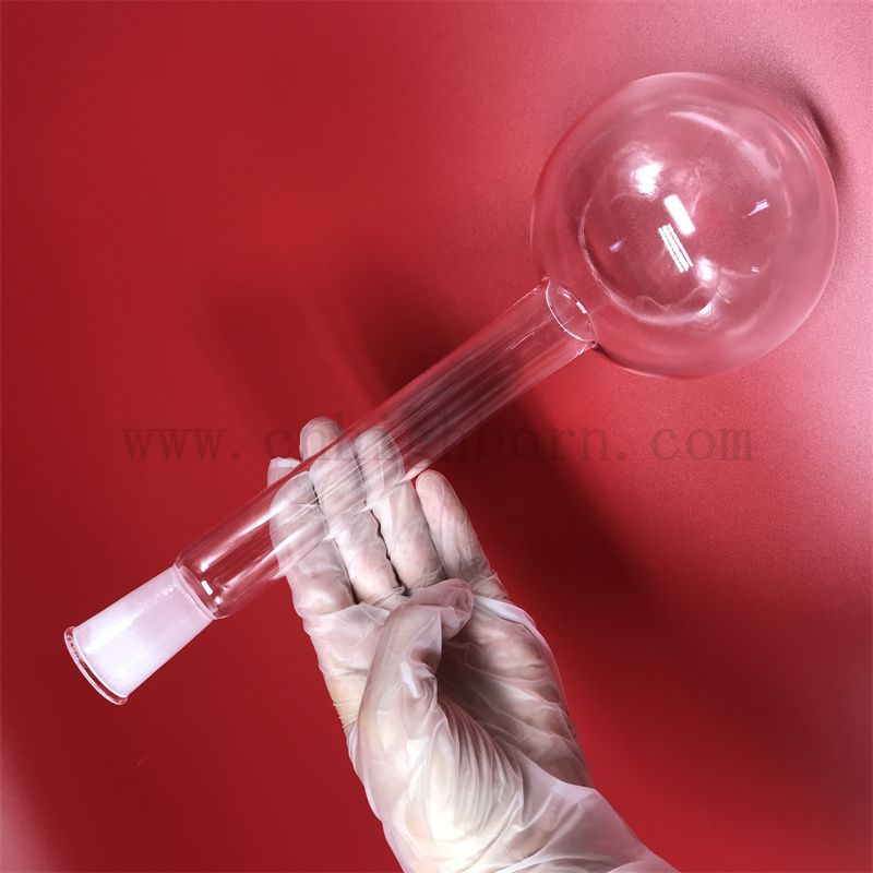 Прозрачная длинная шейная стеклян