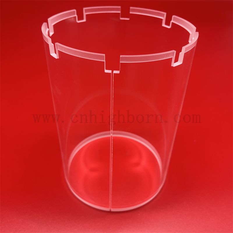 Высококачественная индивидуальная форма прозрачная плавленая кремничная стеклянная трубка