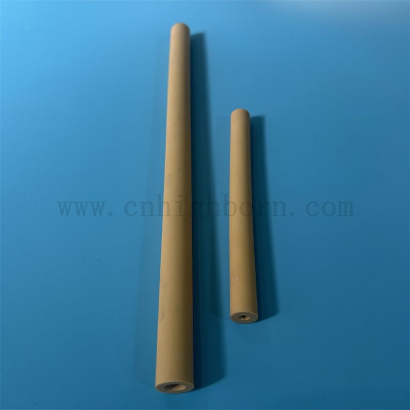 Прочная трубка ZrO2 с повышенным содержанием магния, керамическая труба из желтого циркония