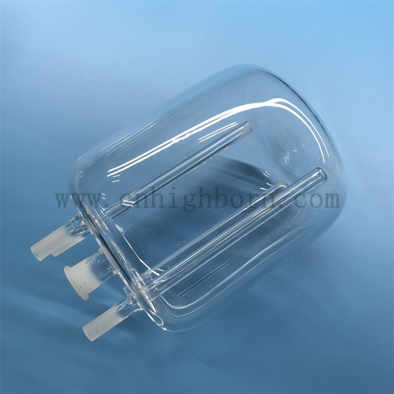 Реактор из прозрачного кварцевого стекла