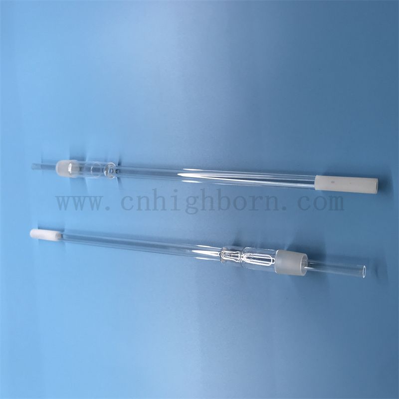 Индивидуальная форма прозрачная термостойкая кремничная стеклянная трубка из кремнезема