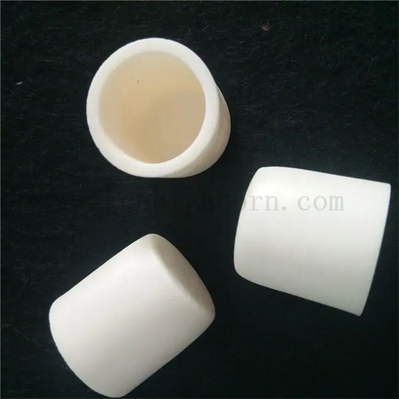 99% 95% AL2O3 Керамическая нагревательная чашка алюминия керамическая керамика Маленький тиг с плоским дном