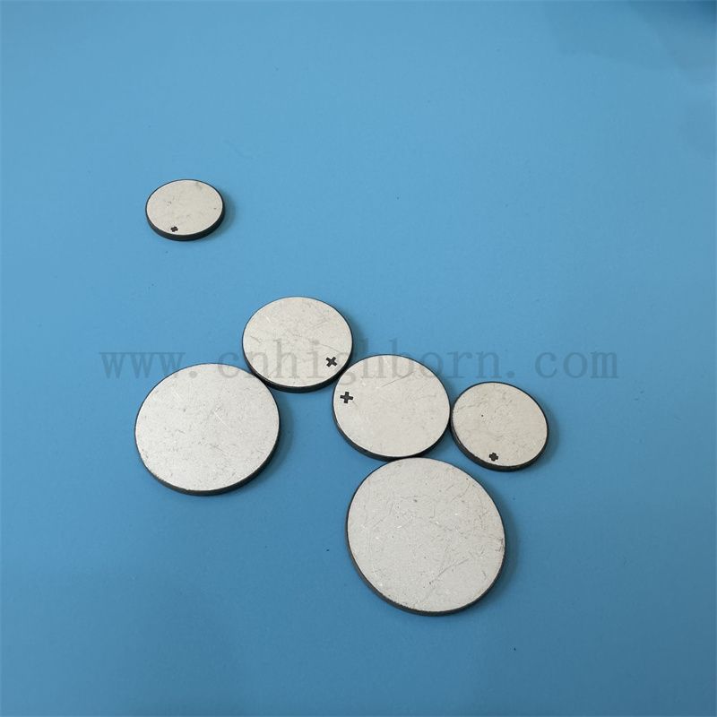 Пьезоэлектрическая керамическая ультразвуковая красота пластина двусторонняя керамическая диск с электродом