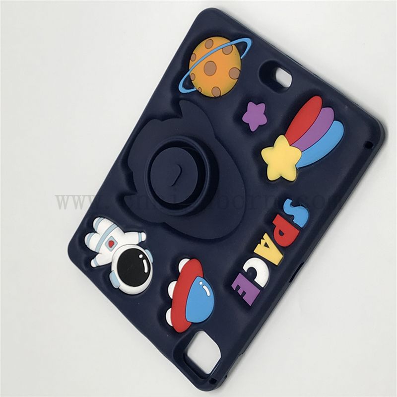 Заводская оптовая 3D Силиконовая резиновая резина Симпатичная мультипликационная таблетка защитная крышка для iPad Силиконовый резиновый резин