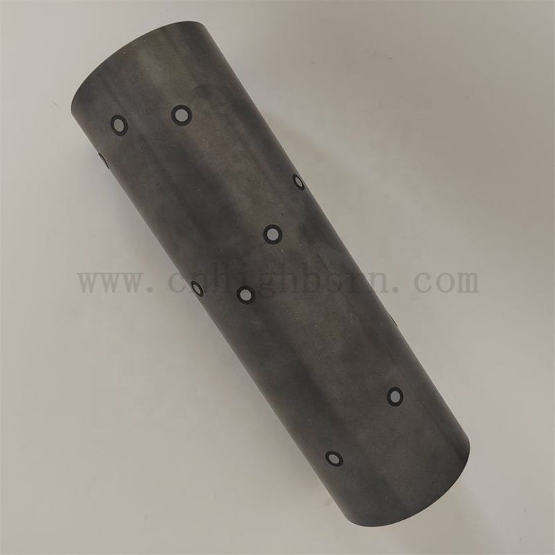 Индивидуальные высокотемпературные кремниевые карбид Ceramic Tube Dust Accessories для промышленной печи