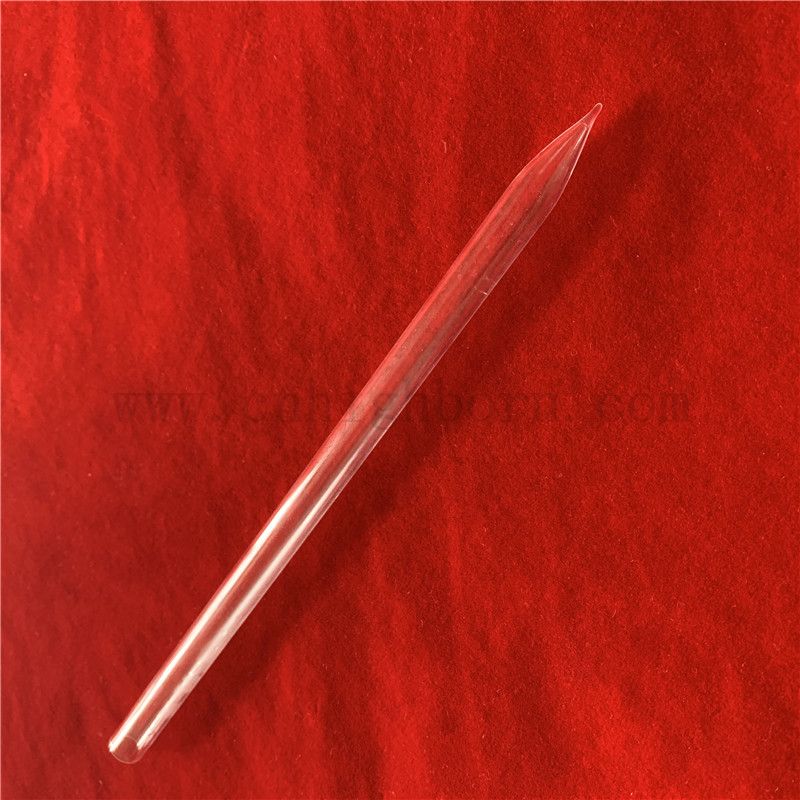 Теплостойкость прозрачная высокомерная кварцевая трубка из кремнезема со стеклянной трубкой с точками с концами