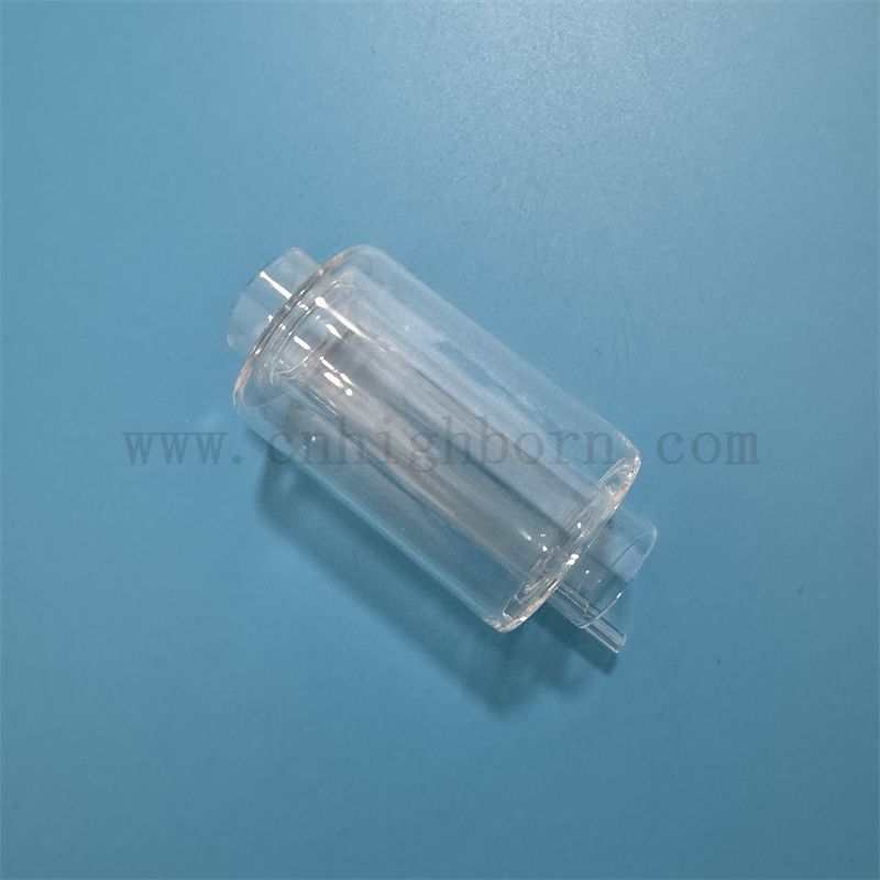 Тепло и коррозионная индивидуальная двойная прозрачная стеклянная трубка кварцевой