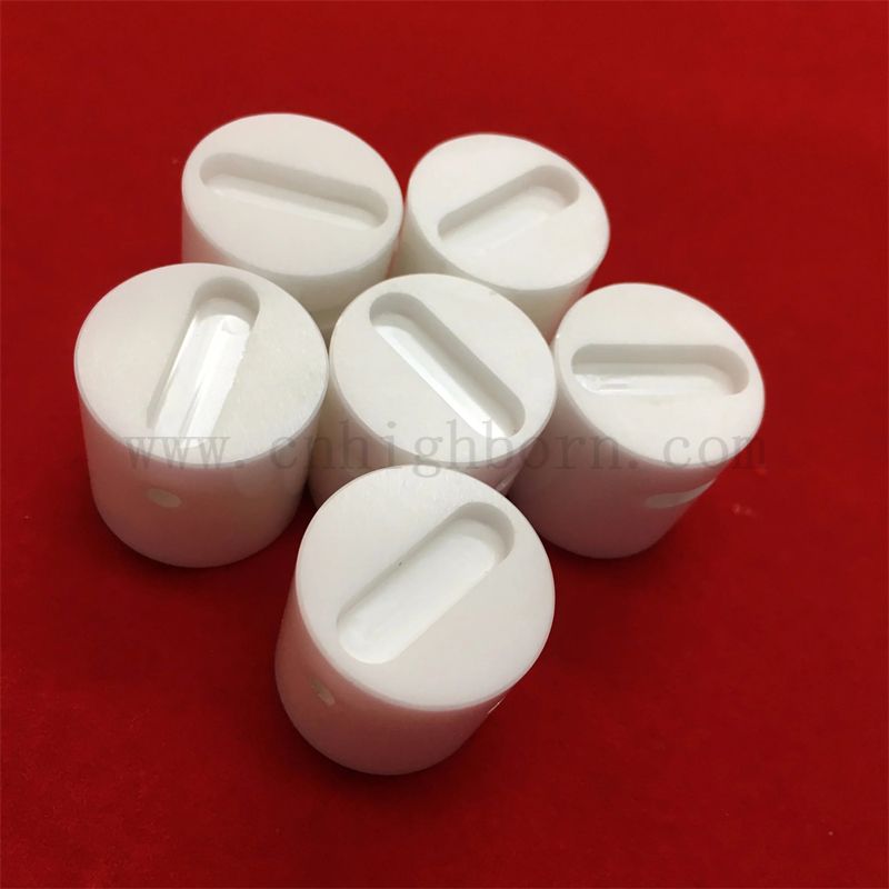 Точная обработка Zro2 Заготовка из циркония керамическая канавка