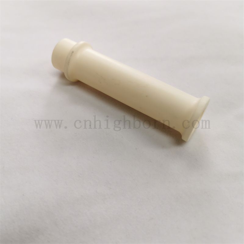 Высокая температура 99% Al2O3 Керамическая печь фланцевая трубка Al2O3