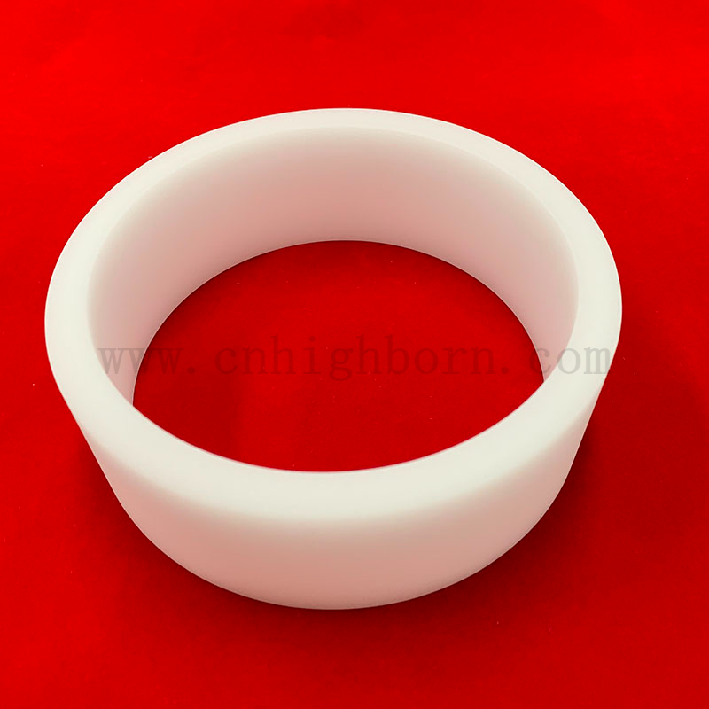 Млечный белый круглый слитый кремный вакуумный фланце