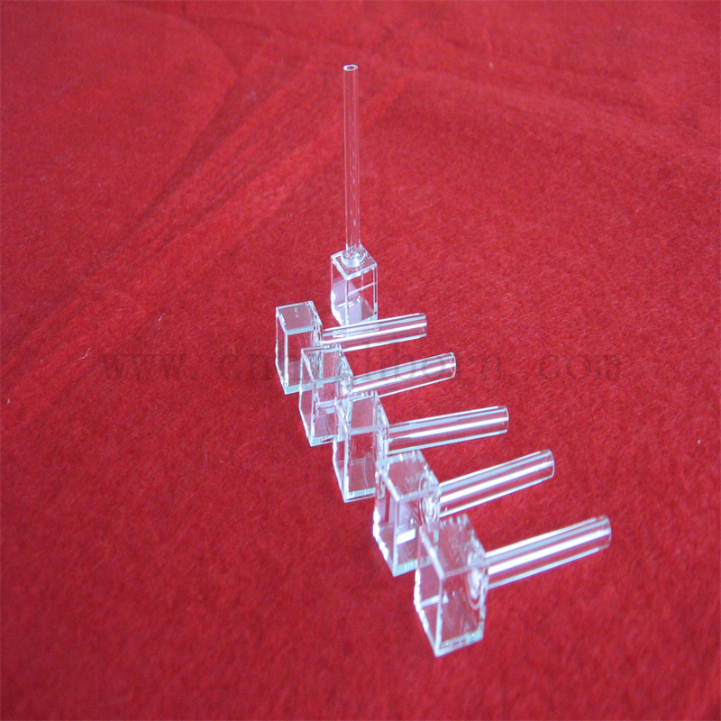 Лабораторная квартальная газовая камера кюветы стеклянная кварцевая кювета