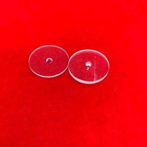 Тонкое прозрачное круглое смотровое стекло толщиной 0,1 мм с полированной кварцевой пластиной 