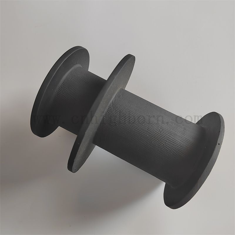 Реакция спекания кремниевого карбида нерегулярного трубного изолятора черная керамическая часть SIC SIC