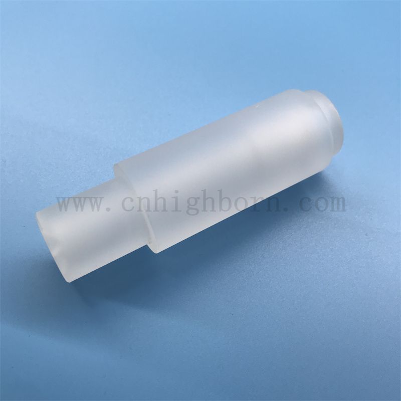 Теплостойкость полупрозрачная индивидуальная кварцевая стеклянная трубка с лазерным бурением