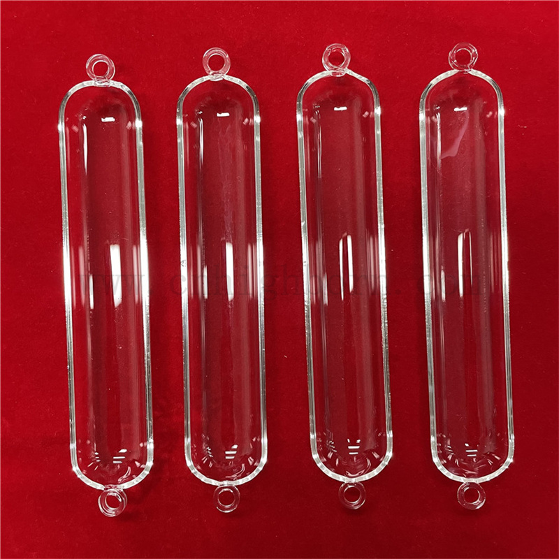  Исследование лаборатории термостойкости прозрачное кварцевое стеклянное стеклянное лодка Quartz 