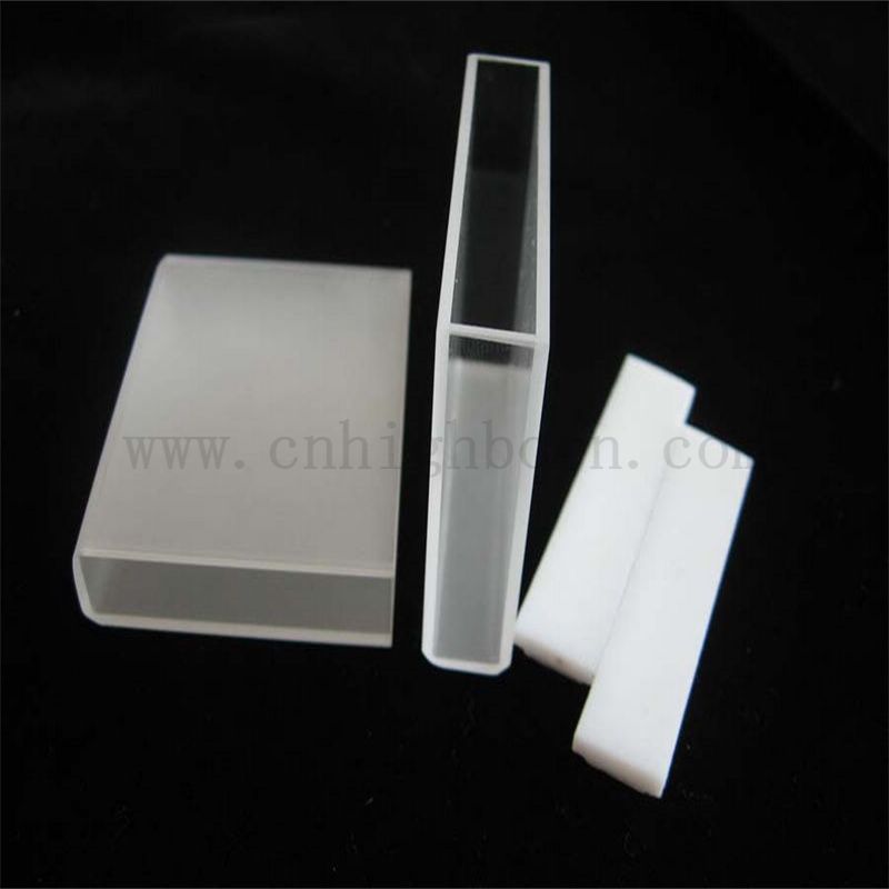 Лабораторная кварцевая кювета оптическая клетка с крышкой lodibond крупномасштабной стеклянной кюветы клетки колориметра